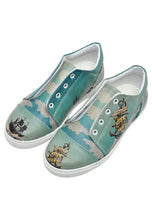 Load image into Gallery viewer, kids walking shoes, DOGO &quot;Lost at Sea&quot; Flat Shoes for Children with Hoop &amp; Loop, Vegan Shoes, Handmade. Made in Turkey
