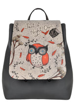 Load image into Gallery viewer, small Backpack, DOGO &quot;Night Owl&quot; Small Rucksack, Vegan Lightweight Bag, Handmade by Best Turkish Manufacturer.

