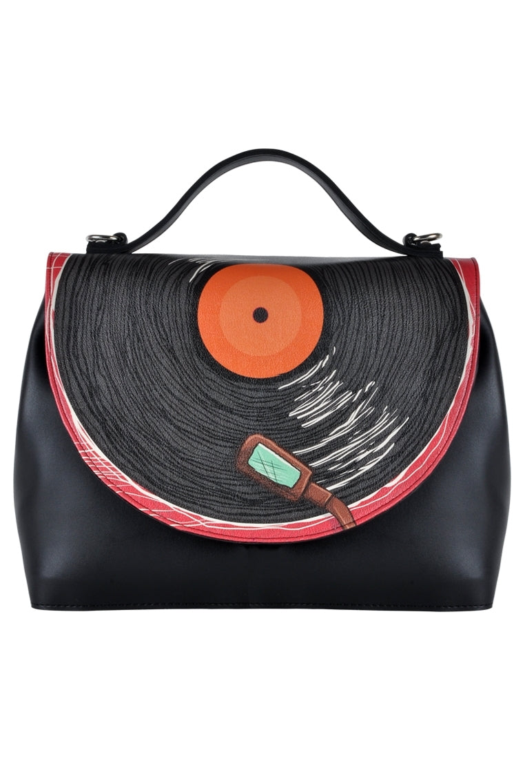Phonograph Structured DOGO Handy Bag